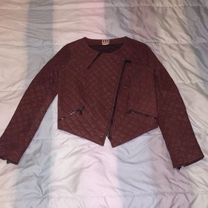 Haute Hippie brown leather jacket